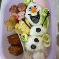 nami7373's cooksnap of when they made 簡単かわいいアナ雪　オラフ　キャラ弁.