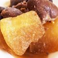 マンゴーがだいすき♪'s cooksnap of when they made レバーの味噌煮と大根にんじん和え.