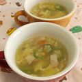 赤い電話's cooksnap of when they made オクラのきらきらスープ.