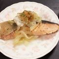米の華's cooksnap of when they made ☆大葉+玉ねぎ+大根おろしであっさり鮭☆.