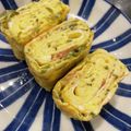 わか★'s cooksnap of when they made めかぶと梅干の卵焼き.