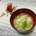 Laufen's cooksnap of when they made オクラとピーマンと茗荷で夏の味噌汁！.
