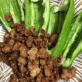 手抜きクック's cooksnap of when they made 孤独のグルメ☆鶏塩つくねのピーマンのせ.