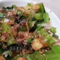 たまきゅー's cooksnap of when they made めんつゆで簡単♥️小松菜と油揚げのお浸し.