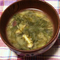 わたさな2016's cooksnap of when they made 磯の香りを味わう♪生青のりのみそ汁.