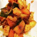 Sun Flover's cooksnap of when they made 鶏とカボチャれんこんの甘辛炒め煮.