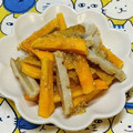 にきけん's cooksnap of when they made 柿とさつま揚げのごま味噌和え.
