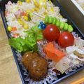 ゆいランラン's cooksnap of when they made ☆枝豆だんご☆簡単！お弁当！キャラ弁！.