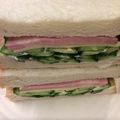 ベティ３'s cooksnap of when they made ハムチーズきゅうりサンド.