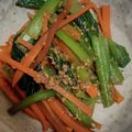 ヨシヨッシー's cooksnap of when they made 小松菜とにんじんのレンチンごま和え.