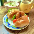 ☆kiyomin☆'s cooksnap of when they made ミートコロッケのロールパンサンド.