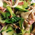 ゆゆっちゃ's cooksnap of when they made チンゲン菜とマイタケの黒こしょう炒め.