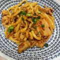 エル♀'s cooksnap of when they made 豚キムチうどん.