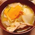 おうちごはん☆'s cooksnap of when they made もはや立派なおかず✨カボチャが甘い豚汁.