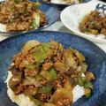 ｸﾏﾘｴ's cooksnap of when they made なすと挽肉のドライカレー.