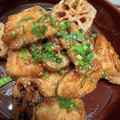 YYYm2121's cooksnap of when they made 揚げずに簡単♡むね肉とれんこんの甘辛揚げ.