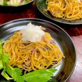 ルぴあ's cooksnap of when they made あえるだけ♪塩辛パスタ.