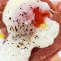 mai10200's cooksnap of when they made 生ハムと温泉卵のお浸し.