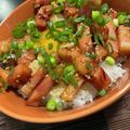 n＆k's cooksnap of when they made 焼肉のたれで作る ベーコンガーリック丼.