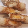 ぽんぽこ♩'s cooksnap of when they made 子供が好きな天ぷら♪チーズ竹輪の磯辺揚げ.