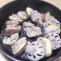 きらり流れ星's cooksnap of when they made 豚肉と秋野菜のフライパン蒸し.