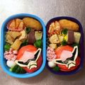 Chaaa_room's cooksnap of when they made キャラ弁 ドンブラザーズ ドンモモタロウ.