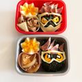 まめ郎's cooksnap of when they made 仮面ライダーエグゼイド♡キャラ弁.