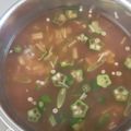 tamago大好き's cooksnap of when they made おくらとえのきとなめこの味噌汁.