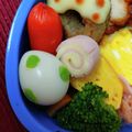 SUNMOONMOM's cooksnap of when they made ✿キャラ弁に可愛いカラフルうずらの卵✿.