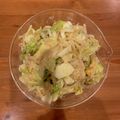 hadukisann's cooksnap of when they made キャベツともやしの味噌たまヨ☆サラダ.