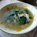 ななぐくん's cooksnap of when they made モロヘイヤ＆コロっとにんにくの卵スープ.