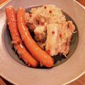 喜八＆Hacchi's cooksnap of when they made 豚バラとザワークラウトのドイツ風煮込み.