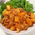 ちゃまたまご's cooksnap of when they made 豚こまとジャガイモのピリ辛豆板醤炒め.
