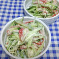 ととろ＆めい's cooksnap of when they made カニカマときゅうりのサラダ.