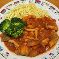 myukyeeena's cooksnap of when they made 鶏肉のトマト煮込み.