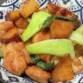 クックM6DK2O☆'s cooksnap of when they made 鶏肉と薩摩芋と青梗菜炒め.