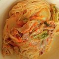 ぐーたら子☆'s cooksnap of when they made 豚キムチそうめん.