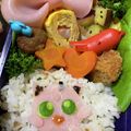 ＊るぃず＊'s cooksnap of when they made プリン☆お弁当（キャラ弁）.
