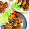 もちっこ橙色's cooksnap of when they made つくねde旨旨♡　きむちーとん♪.