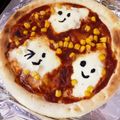 月✳Iris's cooksnap of when they made ハロウィンパーティーのゴーストピザ.