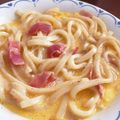 見習い主婦ゆん's cooksnap of when they made レンジで調理♪冷凍うどんカルボナーラ.