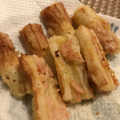 ONE★MAYU★'s cooksnap of when they made 焼きちくわの紅生姜入り磯辺揚げ.