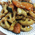 アキ５６'s cooksnap of when they made かぼちゃとレンコンの照り焼き.