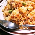 クリーピングタイム☆'s cooksnap of when they made ケチャップ風味の魚ニソ玉子チャーハン.