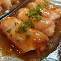 maki★'s cooksnap of when they made 豚ばら薄切り肉巻き！豆腐の照り焼き。.