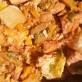 きなりん＊'s cooksnap of when they made 白菜鶏むね肉と豆腐と卵のチゲ鍋ダイエット.