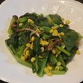 スタイリッシュママ's cooksnap of when they made 小松菜＆コーン＆しめじのバター醤油♥.