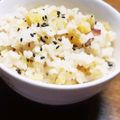 HBLOVE2116's cooksnap of when they made 炊飯器におまかせ＊さつまいもごはん.