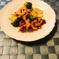 yesmama's cooksnap of when they made ブロッコリーと長芋と豚肉の中華炒め.