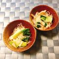 yesmama's cooksnap of when they made 小松菜・ハム・春雨のかんたん酢和え.